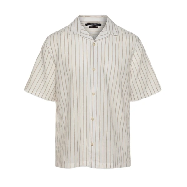 پیراهن آستین کوتاه مردانه جک اند جونز مدل VERJPRBLUSUMMER-LINEN