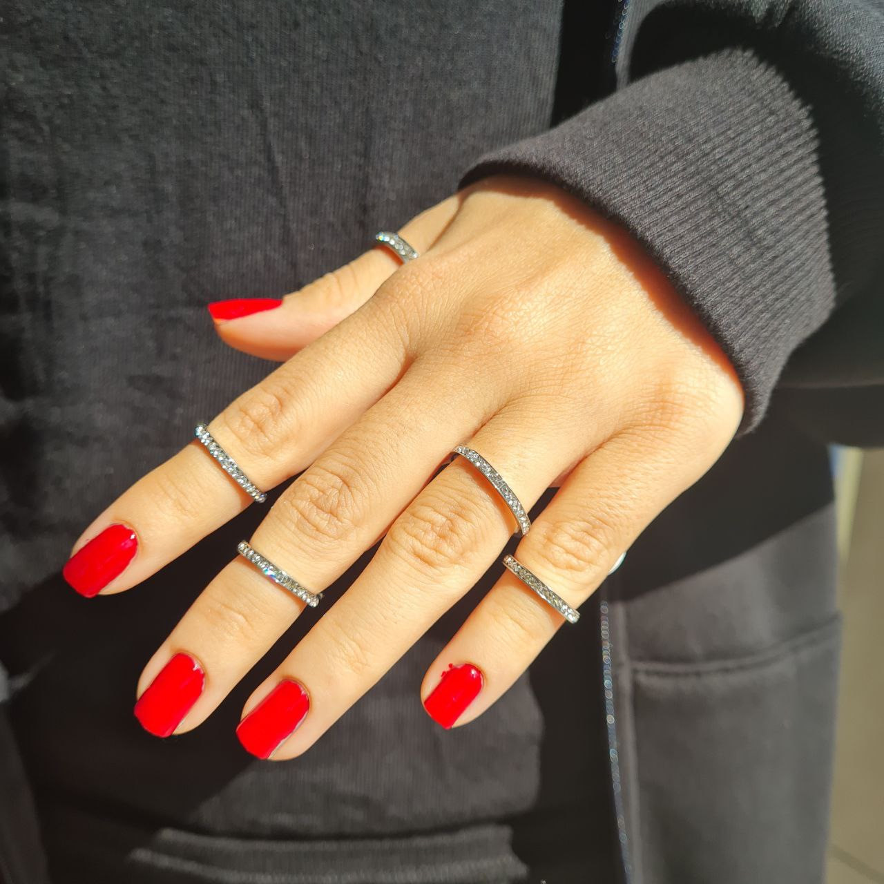 انگشتر زنانه مدل نگینی