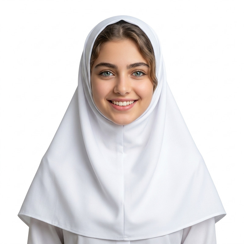 مقنعه زنانه الیاف طبیعی و نخی آنتی باکتریال - زدقارچ و زد ریزش مو و موخوره - زد الکتریسیته ساکن نساجی بروجرد مدل 06943