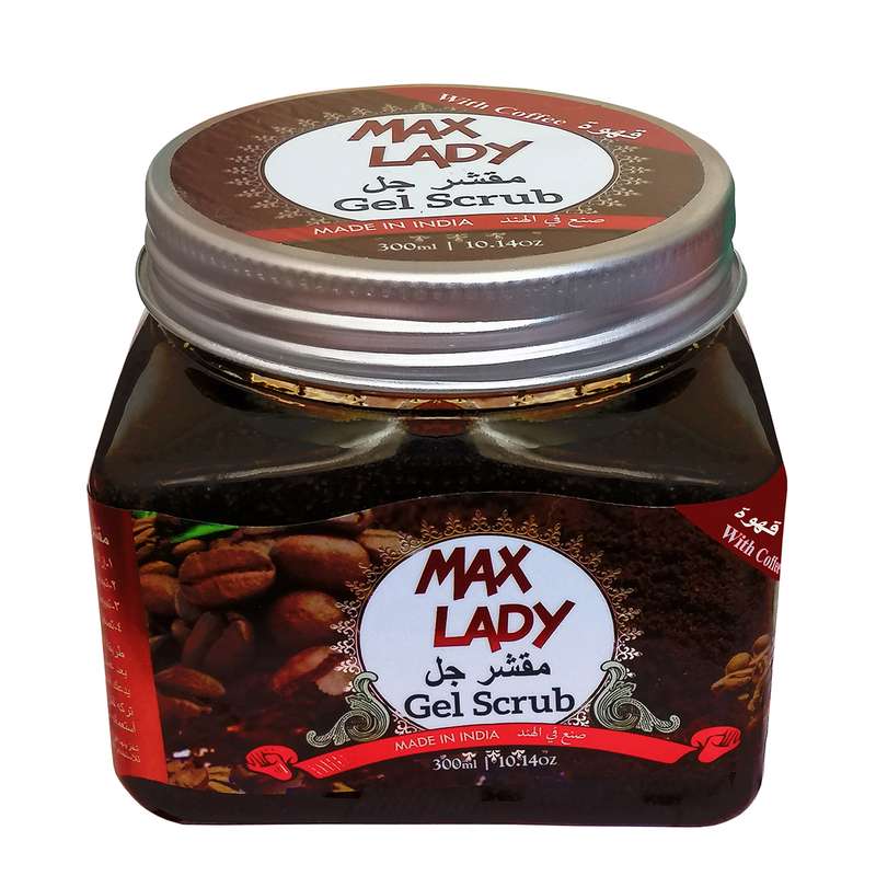 اسکراب لایه بردار مکس لیدی مدل With Coffee حجم 300 میلی لیتر