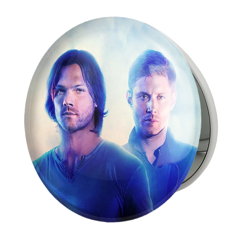 آینه جیبی خندالو طرح سم و دین وینچستر سریال سوپرنچرال Supernatural مدل تاشو کد 24530 