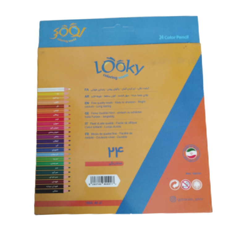 مداد رنگی 24 رنگ لوکی مدل 1024