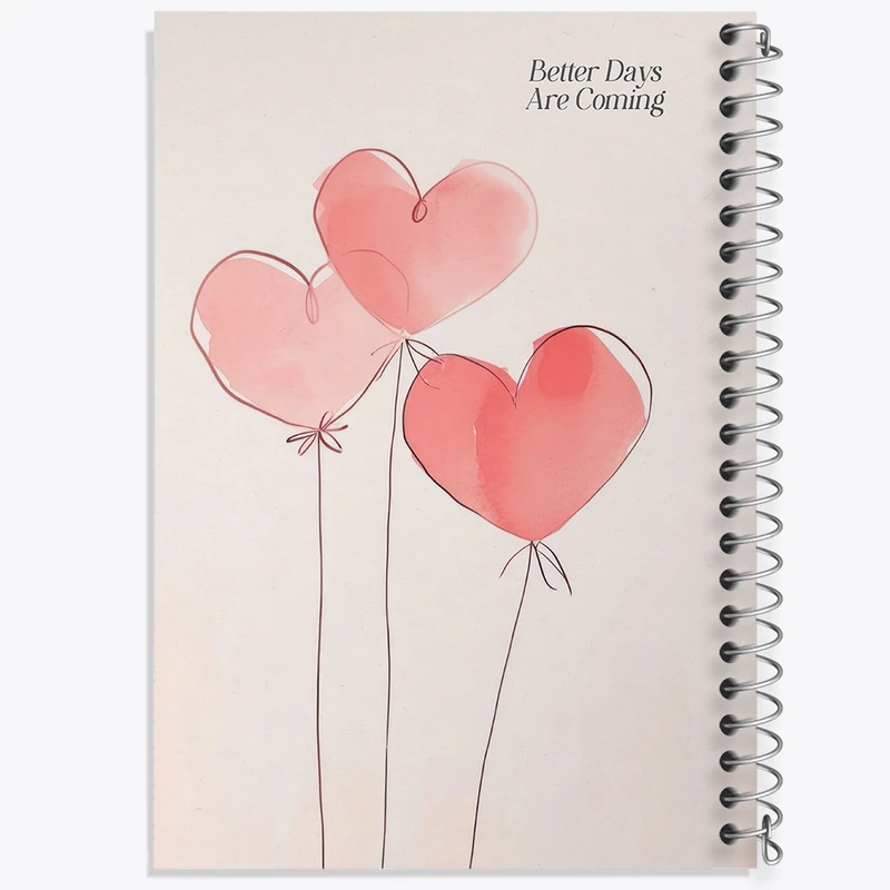 دفتر مشق 50 برگ خندالو طرح Better Days Are Coming کد N2304