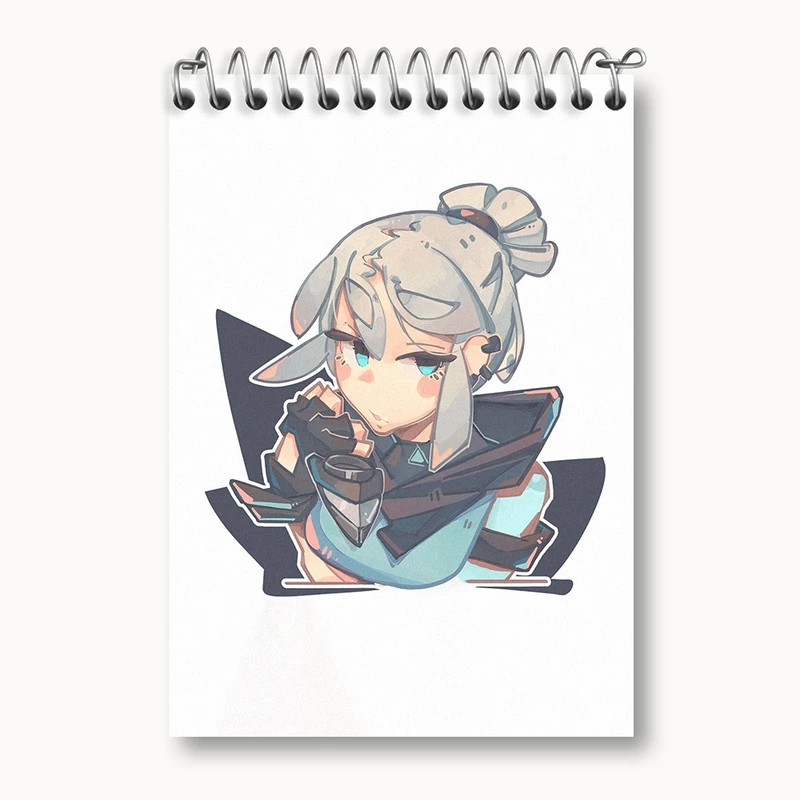 دفتر یادداشت 50 برگ خندالو مدل بازی ولورانت (Valorant) کد 33068