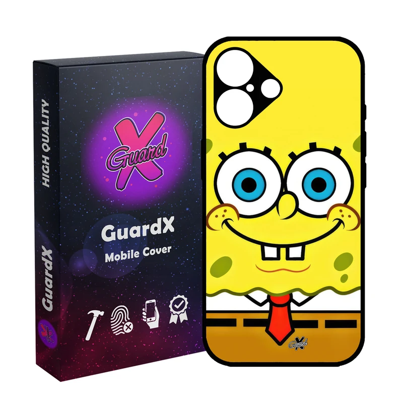کاور گارد ایکس طرح باب اسفنجی مدل 10637 مناسب برای گوشی موبایل اپل iPhone 16