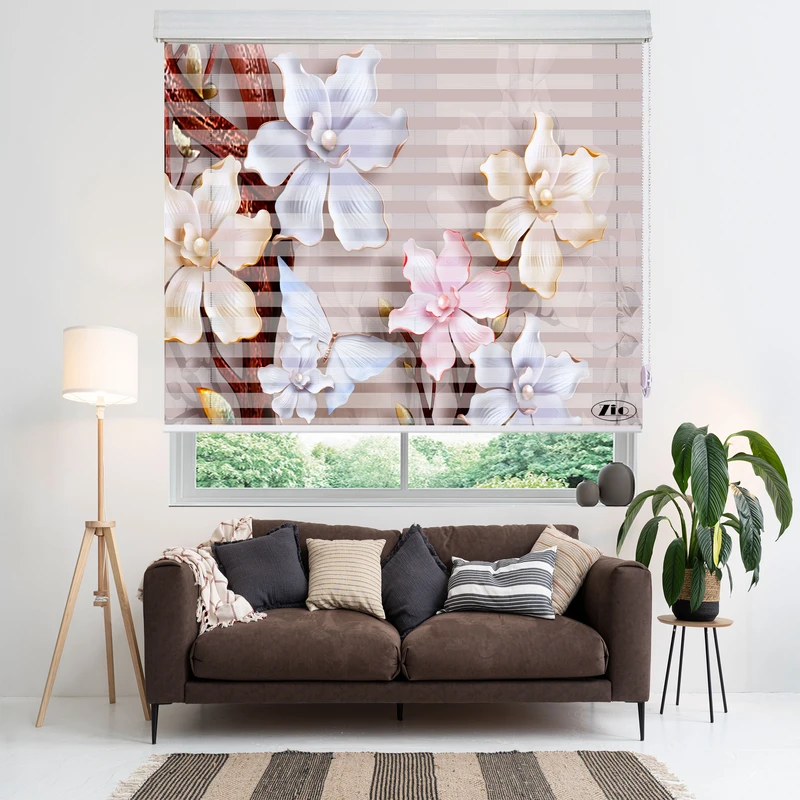 پرده زبرا زیو مدل 3D-1193 سایز 150x200 سانتی متر