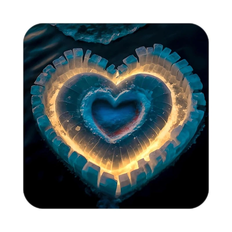 زیر لیوانی کاکتی مدل عاشقانه کد mp10478