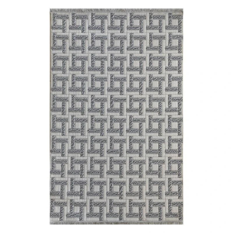 فرش ماشینی 160 شانه زمینه کرم حاشیه کرم مدل پینترست کد 104