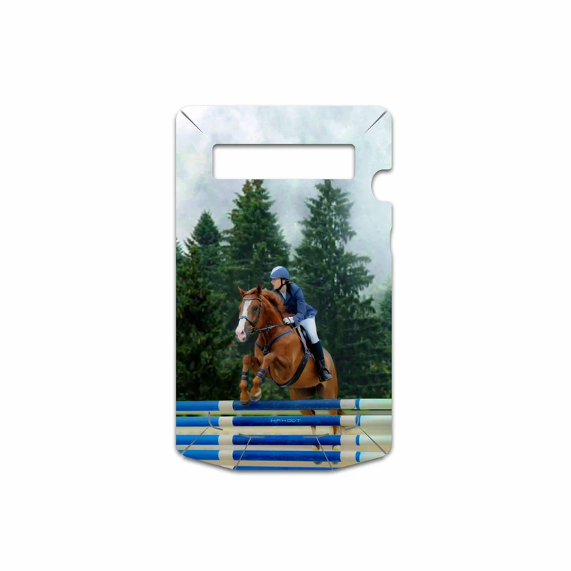 برچسب پوششی ماهوت مدل Equestrianism مناسب برای گوشی موبایل بلک بری P9981