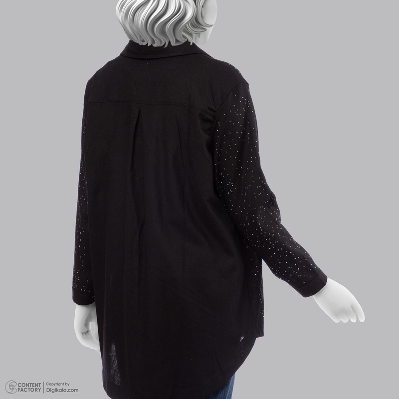 شومیز آستین بلند زنانه مدل نگین دار کد h56