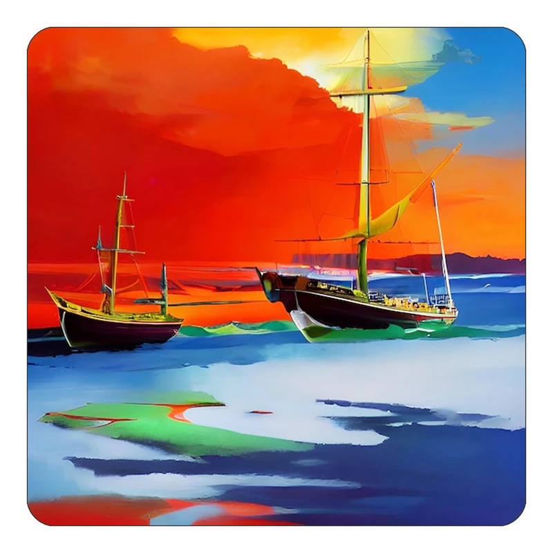 مگنت کاکتی طرح نقاشی رنگ روغن مدل mp73119