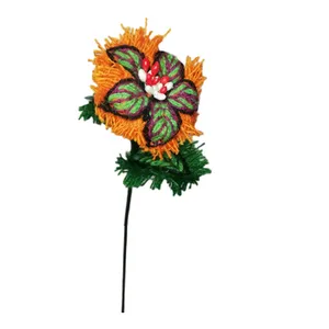  گل سوزن دوزی مدل پته بیجاری کرمان