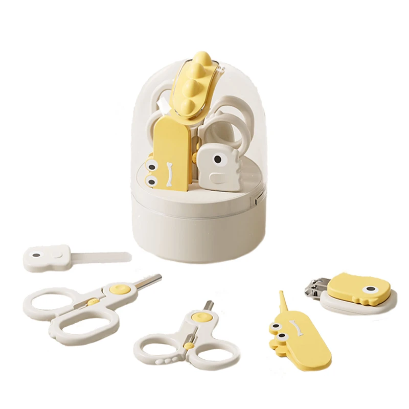 ست ناخن گیر کودک مدل دایناسور تخم مرغی مجموعه 5 عددی