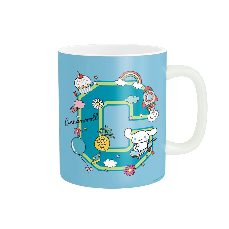 ماگ پادآفرین مدل کارتونی طرح ملودی و کرومی اسم C کد p6499