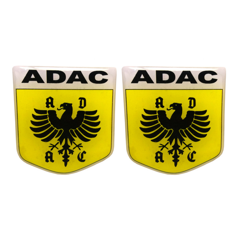 آرم خودرو آراکس یدک مدل AY-3332 طرح آداک ADAC بسته 2 عددی