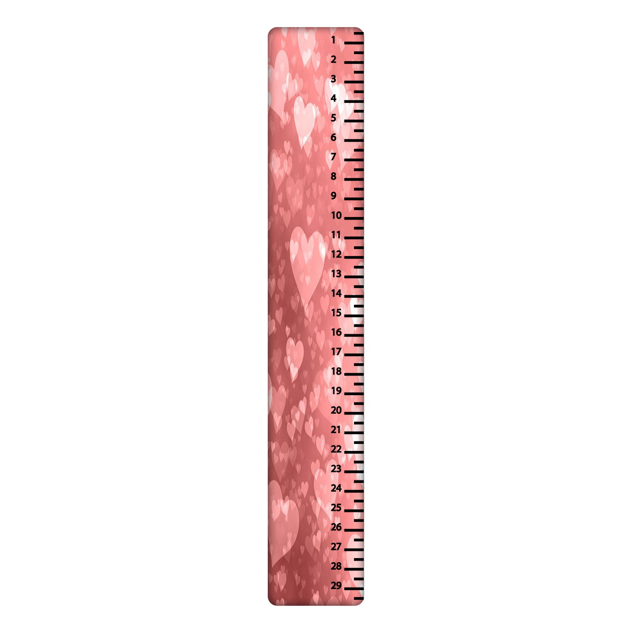 خط کش 30 سانتی متر طرح قلب کد 943