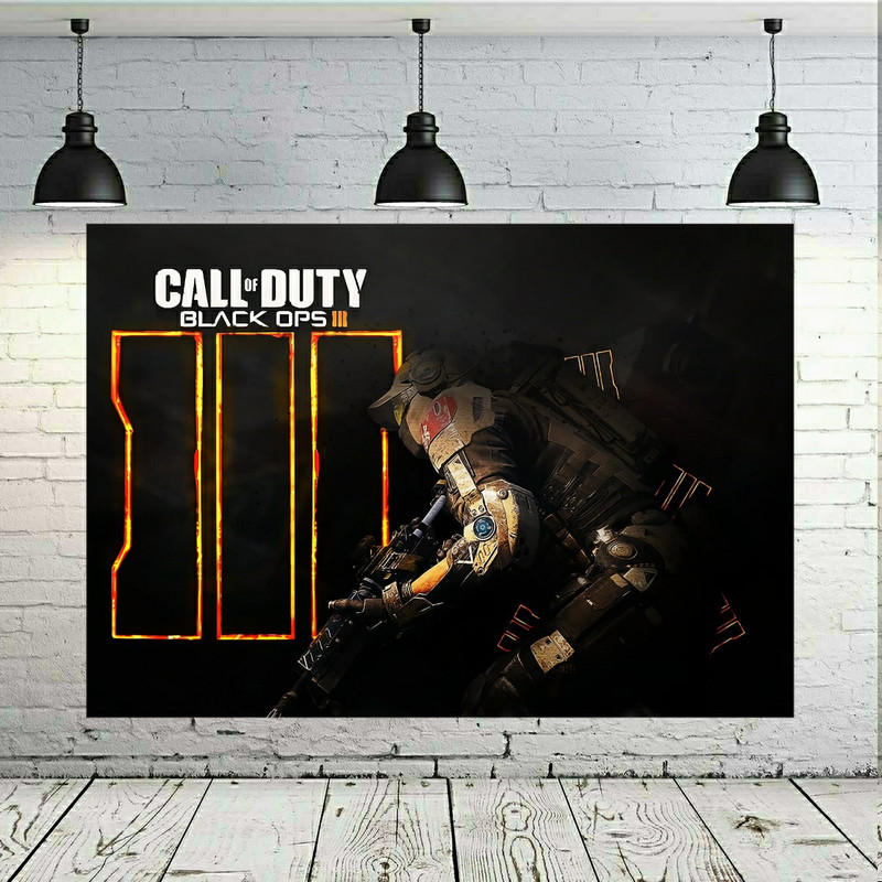 تابلو بوم طرح چرم مخمل مدل گیم کالاف دیوتی- Call of Duty کد SDB6177