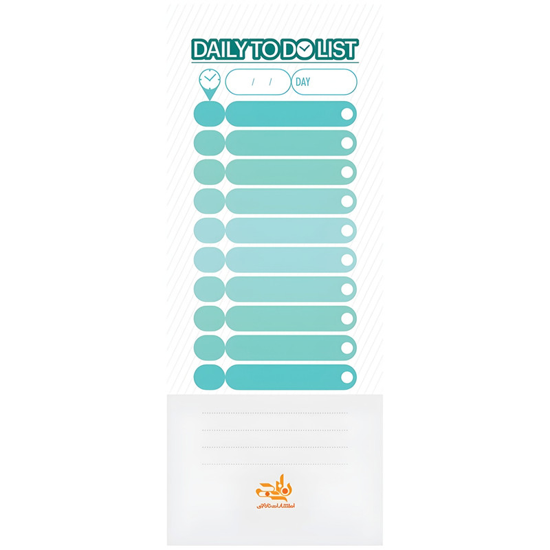 کاغذ یادداشت انتشارات نارنجی مدل برنامه ریزی روزانه