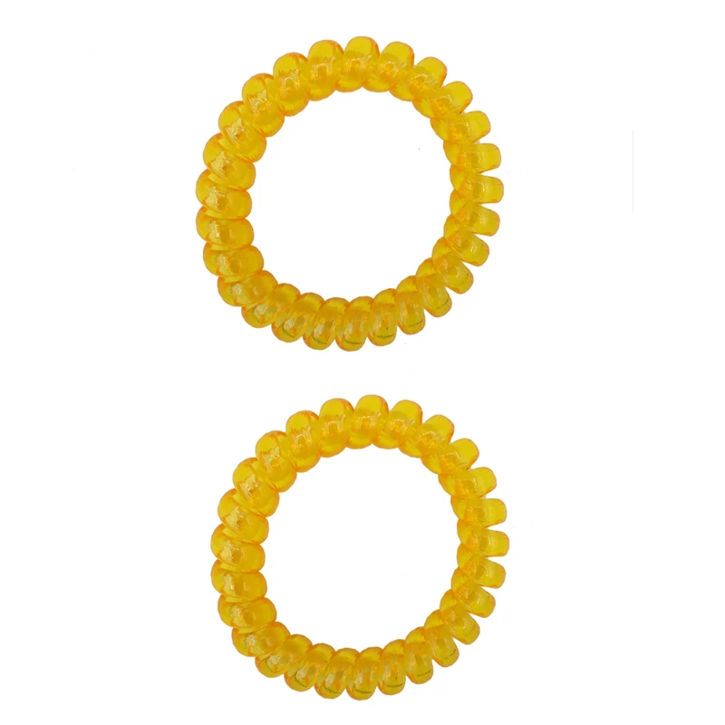 کش مو زنانه مدل سیم تلفن کد mp500 بسته 2 عددی