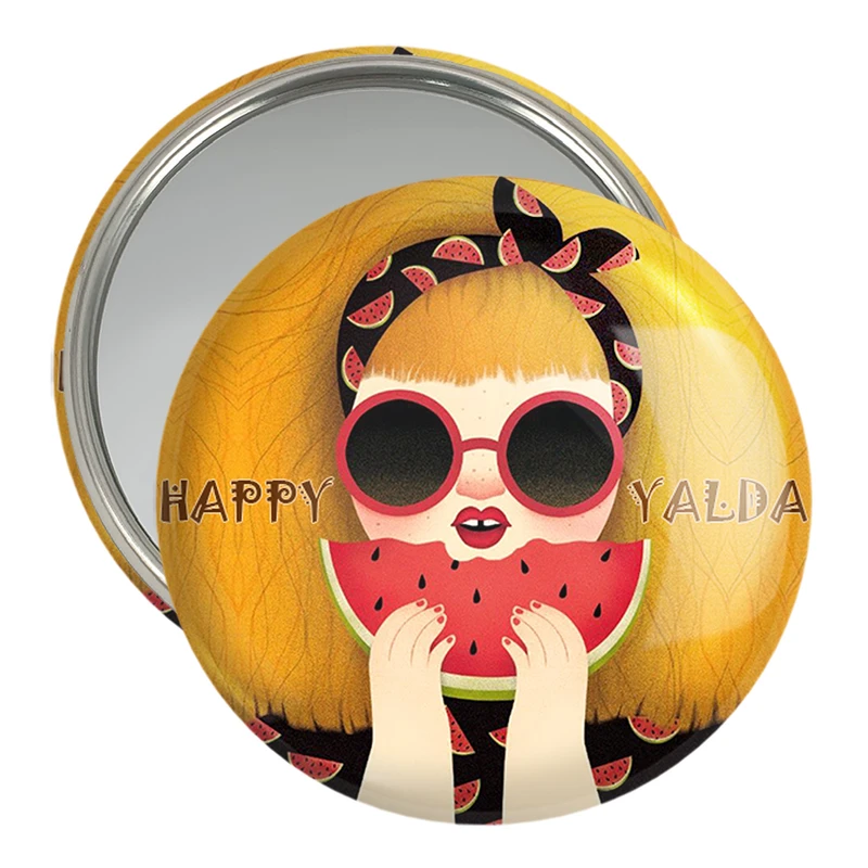 آینه جیبی خندالو مدل شب یلدا  کد 3181