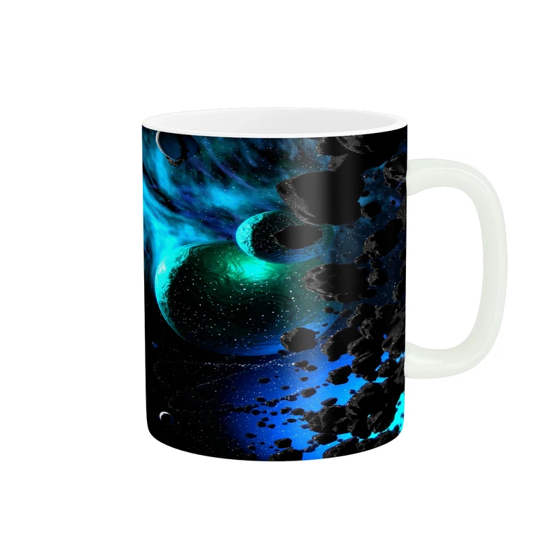 ماگ پادآفرین مدل کهکشانی طرح ماه و ستاره آسمان شب کد p3857