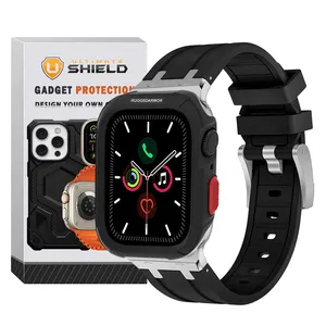 بند آلتیمیت شیلد مدل Stylish Rugged مناسب برای اپل واچ 44/45 میلی متری سری 4/5/6/7/SE به همراه کاور