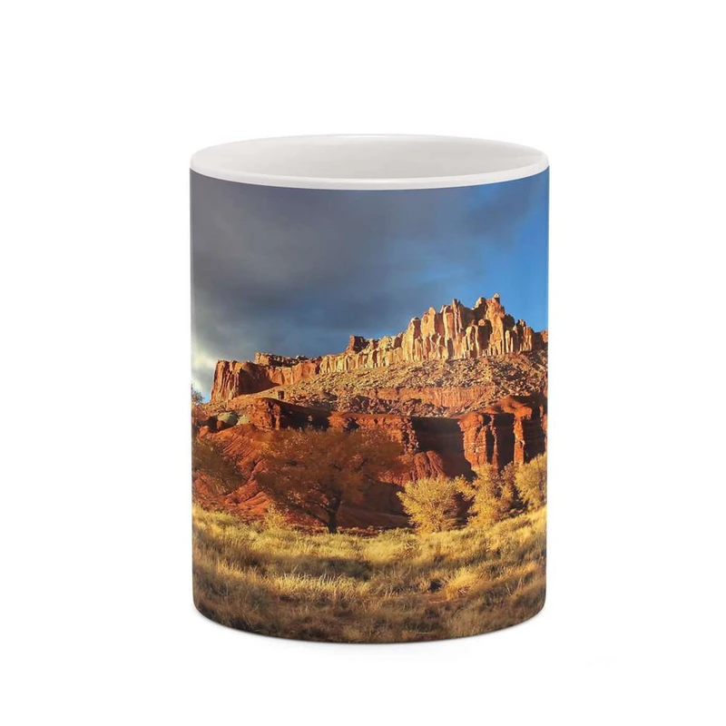 ماگ کاکتی مدل منظره پاییزی کد mgh18573