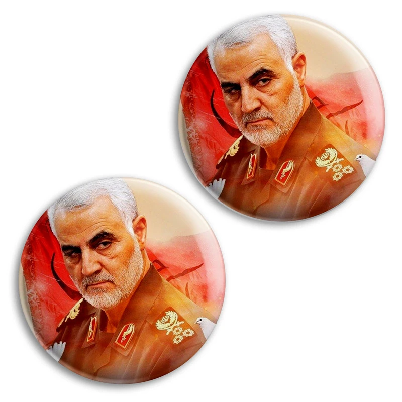مگنت پرمانه طرح حاج قاسم سلیمانی کد pmag2.26930 مجموعه 2 عددی