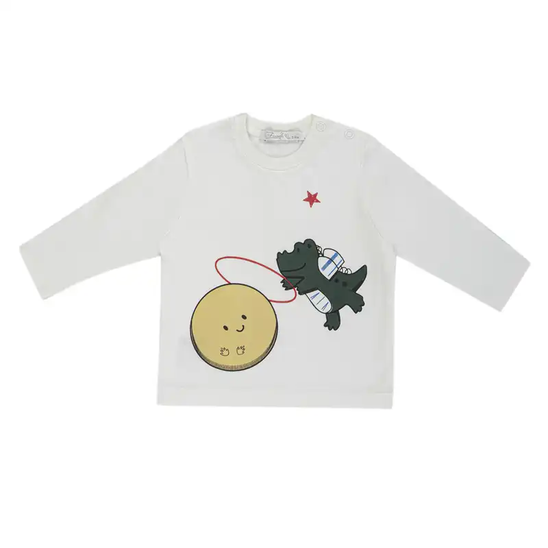 ست سه تکه لباس پسرانه فیورلا مدل دایناسور ماه 24548