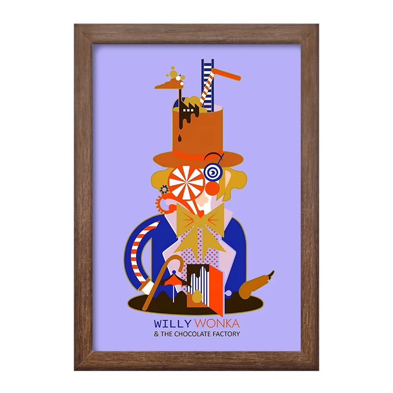 تابلو خندالو طرح ویلی وانکا (Willy Wonka) کد F8820
