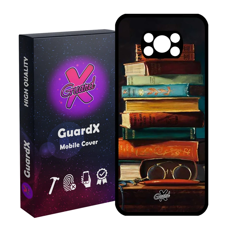 کاور گارد ایکس طرح کتاب مدل Glass10299 مناسب برای گوشی موبایل شیائومی Poco X3 Pro