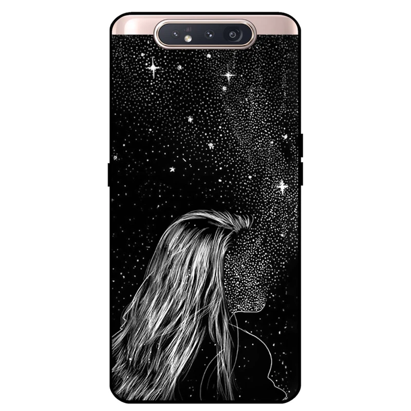 کاور مگافون طرح دخترانه مدل 8264 مناسب برای گوشی موبایل سامسونگ Galaxy A80     