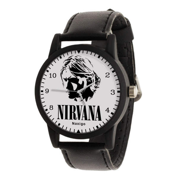 ساعت مچی عقربه ای ناکسیگو طرح Nirvana کد LF4217