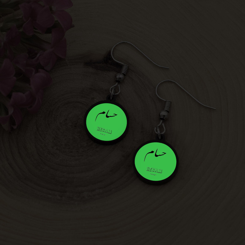 گوشواره زنانه ناکسیگو مدل شب تاب طرح حسام کد ES8655