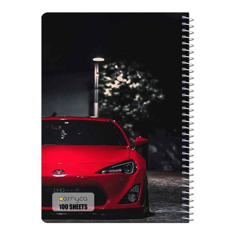 دفتر مشق 100 برگ سیمی کارنیکا طرح تویوتا جی تی ۸۶ Toyota GT86 کد 45813