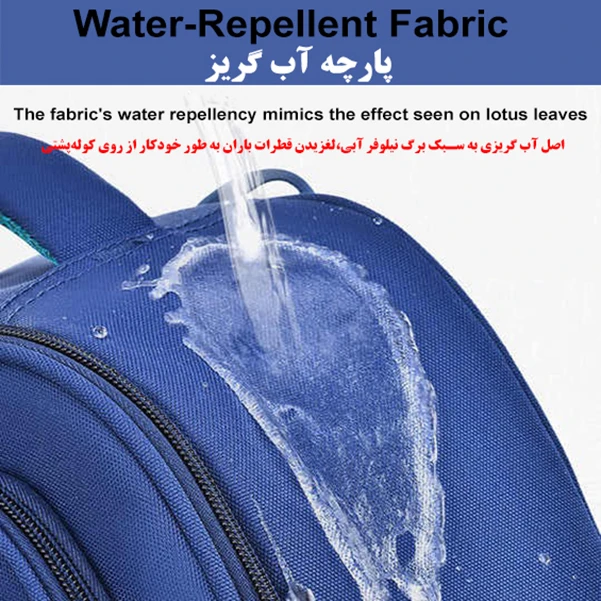 عکس شماره 5 : کوله پشتی مدرسه تاوشنگ طرح کرومی مدل 5059