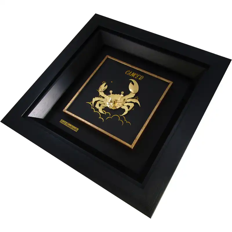 تابلو طلا کوب زرکات طرح ماه تولد تیر ماه مدل F168