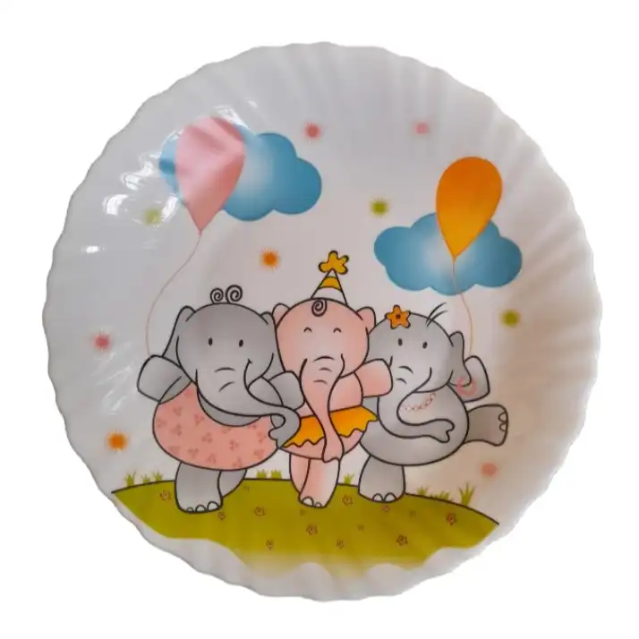 سرویس غذاخوری 5 تکه کودک پارس اوپال طرح تولد فیلی کد 750