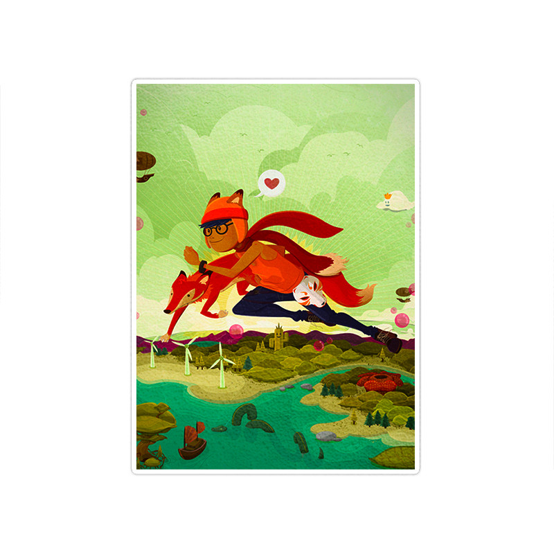 استیکر تزئینی موبایل و تبلت ماسا دیزاین مدل stkv0149 طرح شازده کوچولو