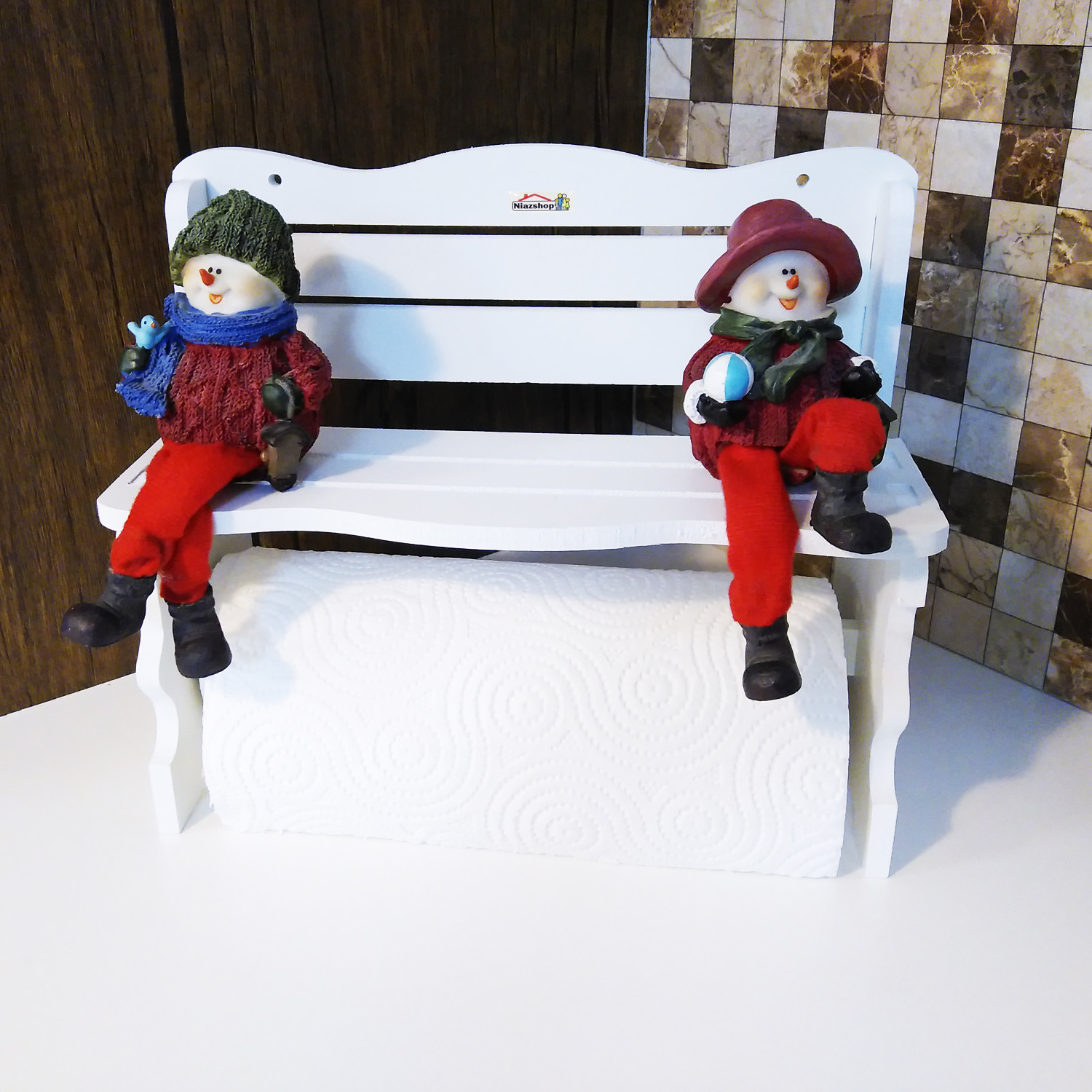 پایه رول دستمال نیازشاپ مدل نیمکت کد NP4468 پایه رول دستمال نیازشاپ مدل نیمکت کد NP4468