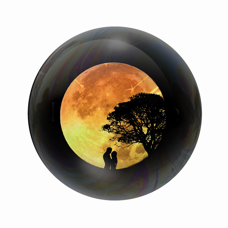 مگنت عرش طرح فانتزی منظره عاشقانه ماه کد Asm5252
