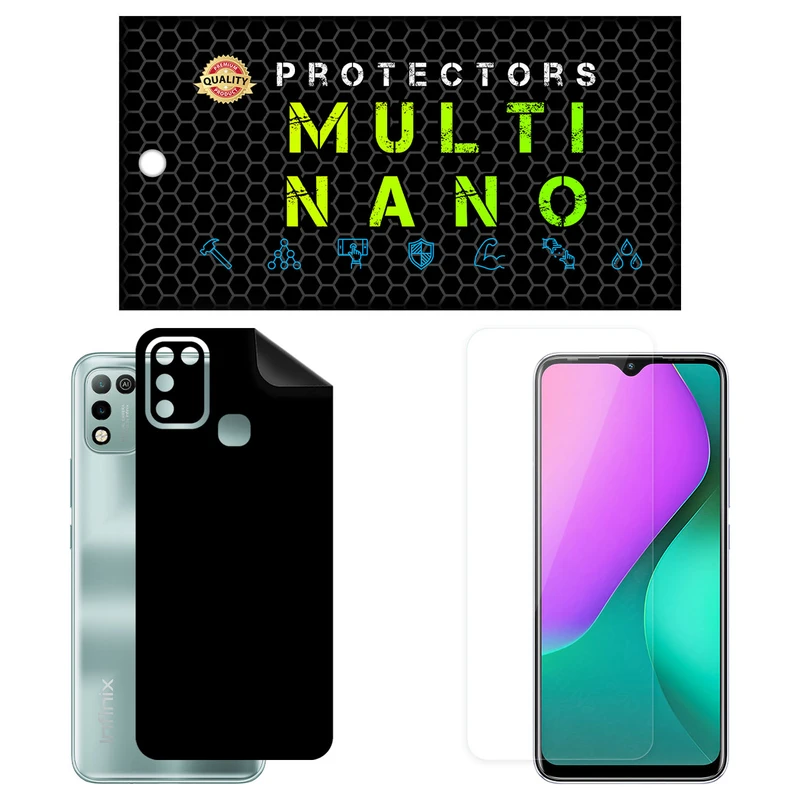 محافظ صفحه نمایش مولتی نانو مدل X-SFM مناسب برای گوشی موبایل اینفینیکس Hot 10 Play به همراه برچسب پوششی