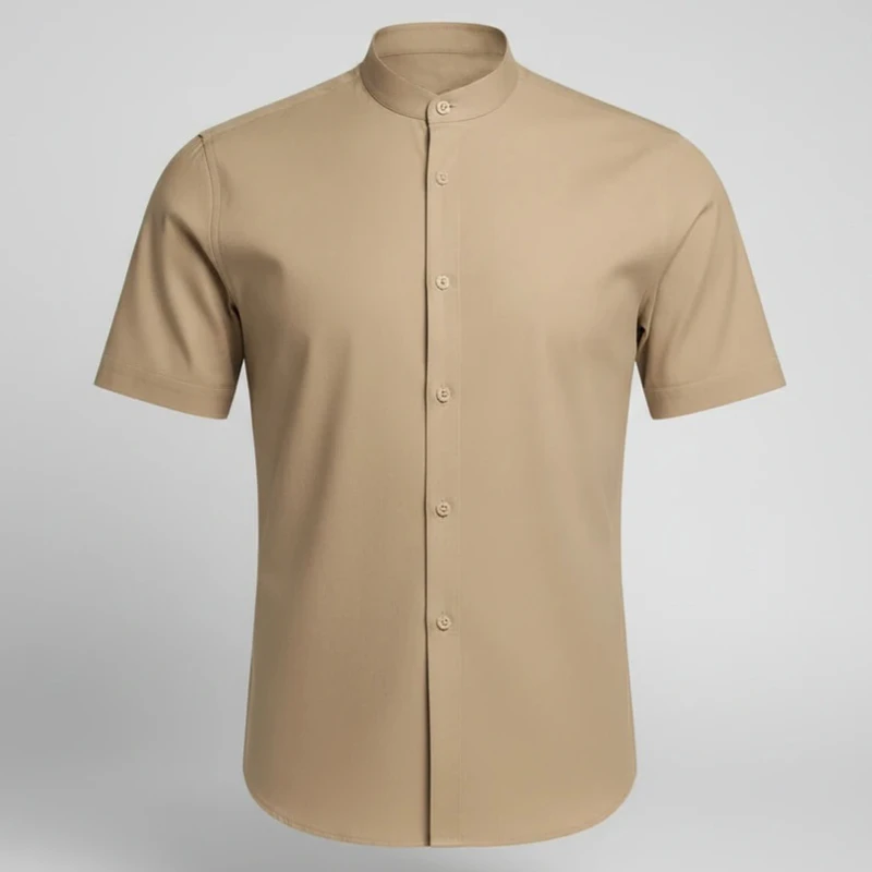 پیراهن آستین کوتاه یقه ایستاده مردانه ابراف
 مدل آریا کد KERM