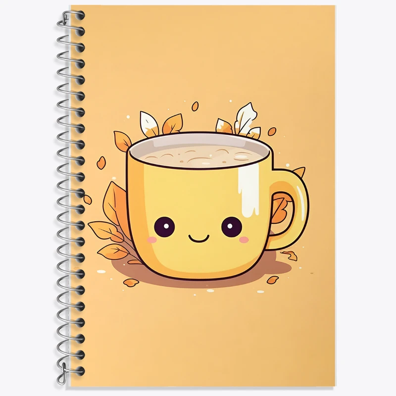 دفتر لغت 50 برگ خندالو طرح فنجان کیوت کد F7299