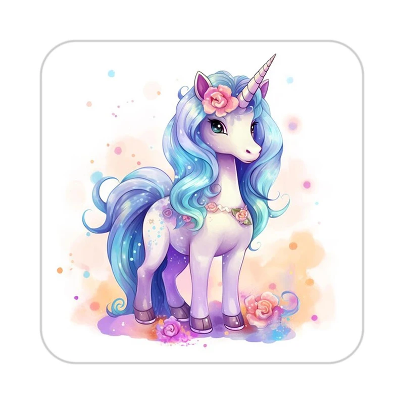 زیر لیوانی کاکتی طرح اسب تک شاخ و یونیکورن مدل mp29591