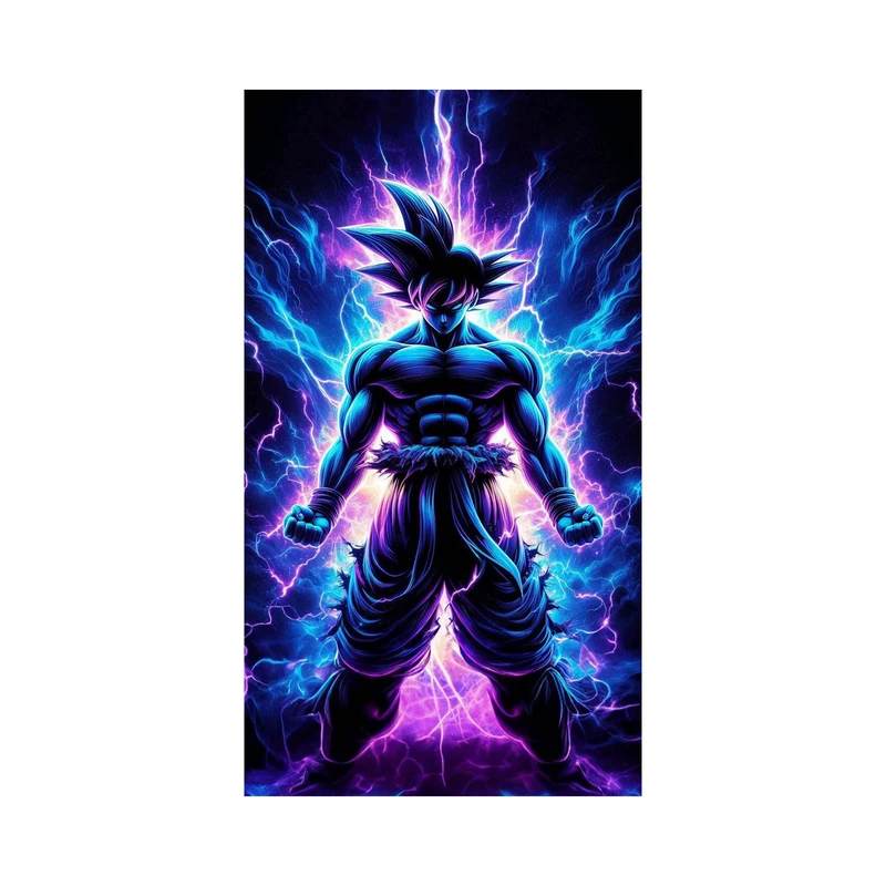 استیکر لپ تاپ و موبایل مدل انیمه طرح دراگون بال سان گوکو Dragon ball Son Goku کد 3829