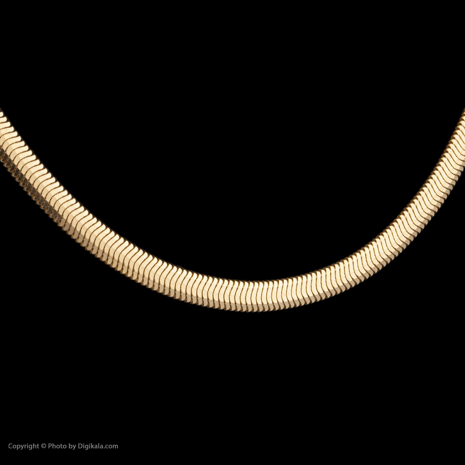 گردنبند طلا 18 عیار زنانه مایا ماهک مدل MM1736 طرح تیغ ماهی - هرینگبون -  - 3
