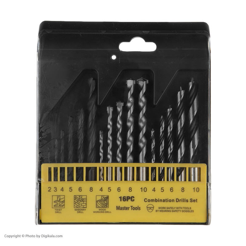 مته مستر تولز مدل 001 مجموعه 16 عددی مته مستر تولز مدل 001 مجموعه 16 عددی