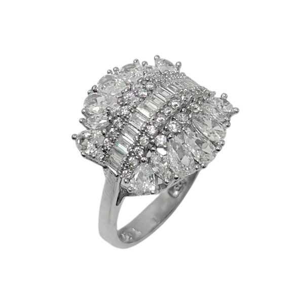 انگشتر نقره زنانه مدل مارکیز 104