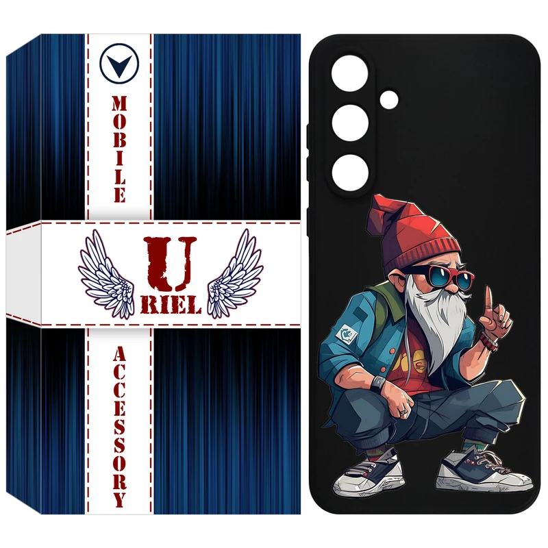 کاور یوریل مدل KSH کد 48 طرح پیرمرد مناسب برای گوشی موبایل سامسونگ Galaxy A35
